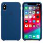 Cable&Case iPhone XR Case Liquid Silicone Case with Logo,Gel Rubber, Protection Shockproof Bumper Cover,Drop Protection,Anti-Scratch Shock Absorption,Soft TPU Edge for iPhone XR (6.1") - Blue Horizon