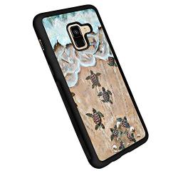 Samsung Galaxy A8 Case, Baby Turtle Shock-Absorption TPU Rubber Bumper Samsung Galaxy A8 Case, Ultra Thin Slim Protective Cover for Samsung Galaxy A8-Black