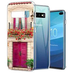 Clear Phone Case Compatible Galaxy S10+ (2019) (6.4 Version) Villa Flexible