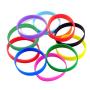 M-online Silicone Bracelets Blank Adult Rubber Wristbands Mixed Colors 12pcs/Pack Party Accessories Favor