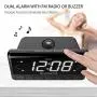 iLuv Morning Call 3, 1.2" Jumbo White LED Display Projection Dual Alarm Clock with 180 Degree Reverse Projection, FM Radio, 10 Preset Station, Sleep Timer, Snooze Button, Dimmer, and USB Charging Port