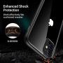 TORRAS Hybrid Clear iPhone 11 Case, Anti-Yellow [RoHS Certified] X-Shock Full Protection Hard PC with Soft Bumper Slim Thin Phone Cover Case for iPhone 11 6.1 inch (2019), Black