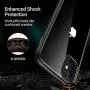 TORRAS Hybrid Clear iPhone 11 Case, Anti-Yellow [RoHS Certified] X-Shock Full Protection Hard PC with Soft Bumper Slim Thin Phone Cover Case for iPhone 11 6.1 inch (2019), Black
