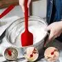 Silicone kitchenware 6-piece Red Silicone Baking Set Durable Silicone Heat-resistant 480°F Seamless Non-stick Kitchen Mixing Cooking Baking Utensils Durable Easy To Clean Kitchenware Set