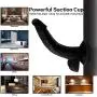 RJFAB 9 Inch Realistic Double Layer Silicone Toy with Strong Suction Cup