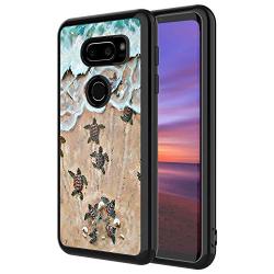 LG V30 ThinQ Case, Baby Turtle Shock-Absorption TPU Rubber Bumper LG V30 ThinQ Case, Ultra Thin Slim Protective Cover for LG V30 ThinQ-Black