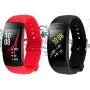 Rukoy Bands for Samsung Gear Fit 2 Band/Gear Fit 2 Pro[2-Pack: Black+Red], Replacement Straps Accessories for Samsung Gear Fit2 Pro SM-R365/Gear Fit2 SM-R360 Smartwatch (5.9&quot-7.5&quot)