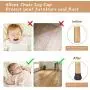 Chair Leg Protectors for Hardwood Floors,Silicone Chair Leg Caps Protectors with Anti-Slip Felt Pads,Free Moving,No Scratches,No Noise with Extra Zip Ties for Furniture Foot Covers Protection(Black)