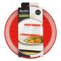 Tovolo Vented, Easy Grip, Collapsible Microwave Cover, 10.5 Inch, Red