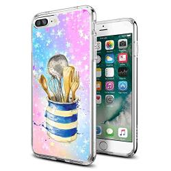 Transparent Cell Phone Case Compatible for iPhone 8 Plus | 7 Plus 5.5" Kitchenware Feature