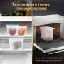 MOICO Reusable Silicone Food Storage Bag, 5 Pack Airtight Seal Reusable Freezer Bags Dishwasher Safe, Leakproof Silicone Bags Reusable for Liquid, Snack, Sandwich, Fruit, BPA Free, FDA Approved