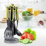 Essential Nylon Kitchen Utensil Set Safety Nice Ergonomic Gadget Utensils Scald-proof Kitchenware with Stand 7pcs/set