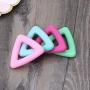 Yuanhaourty Baby Teether Food Grade Silicone Pendant Necklace Accessory BPA Free Chew Toys 4 Colors