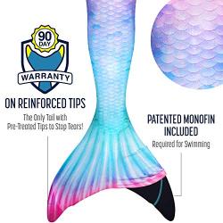 Fin Fun Mermaid Tails for Swimming with Monofin - Kids and Adult Sizes - Limited Edition