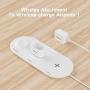 WORDIMA Airpower Wireless Charging Pad, 3-in-1 Multiple Devices Wireless Charger Dock Fast Charge Station Compatible with Airpods1-2,iPhone 8,8 Plus,X,Xr, Xs,Max, iWatch 1-4(Not for Series 5 and OS6)