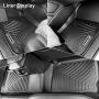 oEdRo Floor Mats Compatible for 2018-2019 Honda Odyssey, Unique Black TPE All-Weather Guard Includes 1st, 2nd and 3rd Row: Full Set Liners