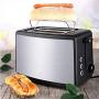 QIN.J.FANG-Kitchen stainless steel toaster 2 slice with Invisible grill,7-speed professional temperature control