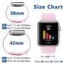 iGK Sport Band Compatible with Apple Watch 38mm 40mm 42mm 44mm, Soft Silicone Sport Strap Replacement Bands for iWatch Apple Watch Series 5, Series 4, Series 3, Series 2, Series 1