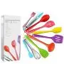 JunbosiKitchenware Color Silicone Kitchenware Set of 10 Non-Stick Cookware Set Green Kitchenware Cooking Tools