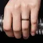 ThunderFit Womens Thin Swivel Rings, 10 Rings / 8 Rings / 4 Rings / 1 Ring - Stackable Silicone Wedding Rings - 2.5mm Wide - 2mm Thick