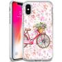 iPhone Xs iPhone X Case,Flexible Soft TPU Cover Shell,Slim Silicone Black Rubber Non-Slip Durable Design Protective Phone Case for iPhone Xs iPhone X -Bicycle