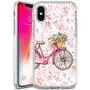 iPhone Xs iPhone X Case,Flexible Soft TPU Cover Shell,Slim Silicone Black Rubber Non-Slip Durable Design Protective Phone Case for iPhone Xs iPhone X -Bicycle