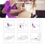 Women Clitorals Sucking 360° Bendable Viabrator, 10 Frequency Sucking 10 Frequency Viabration Medical Silicone for Couples Rechargeable Slient Waterproof Six Toys for Couple（Purple）