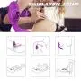 Women Clitorals Sucking 360° Bendable Viabrator, 10 Frequency Sucking 10 Frequency Viabration Medical Silicone for Couples Rechargeable Slient Waterproof Six Toys for Couple（Purple）