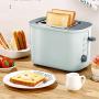 QIN.J.FANG-Kitchen Mini 2 Slices Toaster,Breakfast Machine Home Automatic Toaster With dust cover