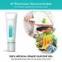 LUXROS Advanced Surgical Scar Remover Gel for Old and New Scars - Medical Grade Silicone Gel to Remove Scars from Surgery, Injury, Burns, Acne - 25g - Reduces Appearance of Keloid Scars