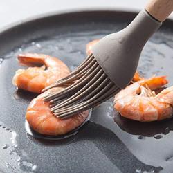 TANGON High Temperature Resistance Silicone Cooking kitchenware Gadget Set Include Blender Soup Spoon Colander Shovel with Wooden Handle