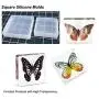 Epoxy Resin Molds LETS RESIN Resin Casting Molds Silicone Square Ball Molds 9PCS Different Sizes, Silicone Resin Mold for Resin Jewelry, Soap, Dried Flower Leaf, Insect Specimen DIY Fans