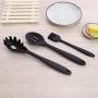Non - Stick pan Kitchen Utensils Set of Silicone kitchenware 10 Sets Black