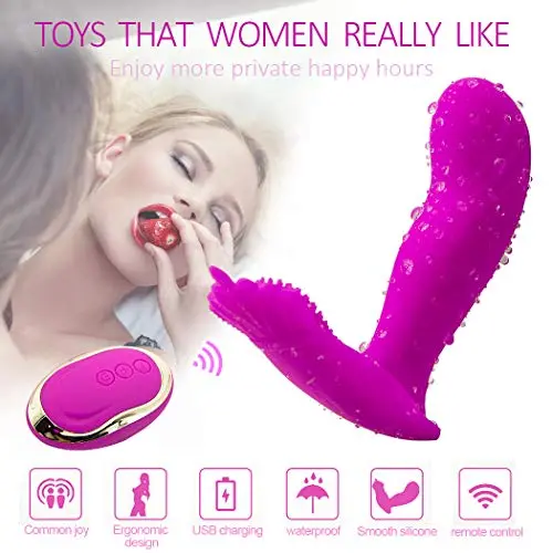 Fashion Toy Cordless, Therapeutic, Wireless Remote Personal Wand Massager - Powerful Hand held Magic, Rechargeable Mini Stress Relief Silicone - Foot Back Neck - Upgraded Memory 5 Speeds 20 Patterns
