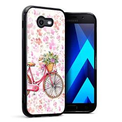 Samsung Galaxy J7 2017 Case,Flexible Soft TPU Cover Shell,Slim Silicone Black Rubber Non-Slip Durable Design Protective Phone Case for Samsung Galaxy J7 2017 -Bicycle