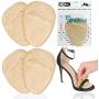 Metatarsal Pads | Metatarsal Pads for Women | Ball of Foot Cushions (2 Pairs Foot Pads) All Day Pain Relief and Comfort One Size Fits Shoe Inserts for Women (Beige)