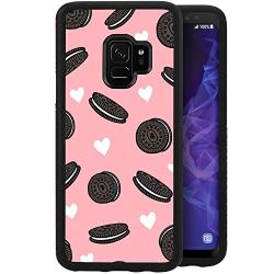 Samsung Galaxy S9 Case,Flexible Soft TPU Cover Shell,Slim Silicone Black Rubber Non-Slip Durable Design Protective Phone Case for Samsung Galaxy S9 -Biscuits