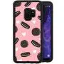 Samsung Galaxy S9 Case,Flexible Soft TPU Cover Shell,Slim Silicone Black Rubber Non-Slip Durable Design Protective Phone Case for Samsung Galaxy S9 -Biscuits