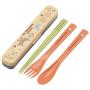 Skater Totoro Flower quiet chopsticks,fork and spoon set TAC1 from Japan