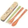 Skater Totoro Flower quiet chopsticks,fork and spoon set TAC1 from Japan