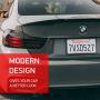 Rightcar Solutions Flawless Silicone License Plate Frame - Rust-Proof. Rattle-Proof. Weather-Proof. - Grey