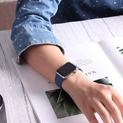 YANCH Compatible with for Apple Watch Band 38mm 42mm 40mm 44mm, Soft Silicone Sport Band Replacement Wrist Strap Compatible with for iWatch Series 4/3/2/1, Nike+,Sport,Edition
