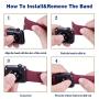 VATI Sport Band Compatible for Apple Watch Band 38mm 40mm 42mm 44mm, Soft Silicone Sport Strap Replacement Bands Compatible with 2019 Series 5 iWatch Apple Watch Series 4/3/2/1, Sport, Nike+, Edition
