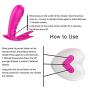 ZCXZY Wireless Remote Control Shell Safety Silicone Toy Belt Harness, Purple Venus Butterfly Vibration Invisible Wearable ZCXZY
