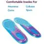 MQUPIN Plantar Fasciitis Gel Insoles for Women / Men, Arch Support & Pain Relief & Flat Feet Correction Shoe Pads for Sneakers, Heels, Work Boots, 6 - 10 Size (2 Pairs)