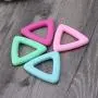 Yuanhaourty Baby Teether Food Grade Silicone Pendant Necklace Accessory BPA Free Chew Toys 4 Colors