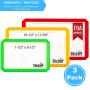 Silicone Baking Mats - Set of 3 - Baking Mats Non Stick Silicone BPA Free with Measurements - 2 Half Sheet Baking Liners and 1 Quarter Sheet Pan Silicone Mat by Silchef