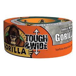 Gorilla Tape, Tough & Wide Silver Duct Tape, 2.88" x 30 yd, Silver