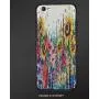 Case Compatible with iPhone 6/6S Ultra Slim Protective TPU Cover,Anti-Scratch Back,Modern,Floral Watercolor Style Wildflowers Country Kitchenware Flowers Art Print Decorative,Yellow Purple Red Green