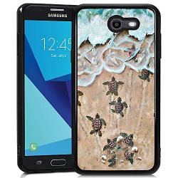 Samsung Galaxy J7 2017 Case, Baby Turtle Shock-Absorption TPU Rubber Bumper Samsung Galaxy J7 2017 Case, Ultra Thin Slim Protective Cover for Samsung Galaxy J7 2017-Black